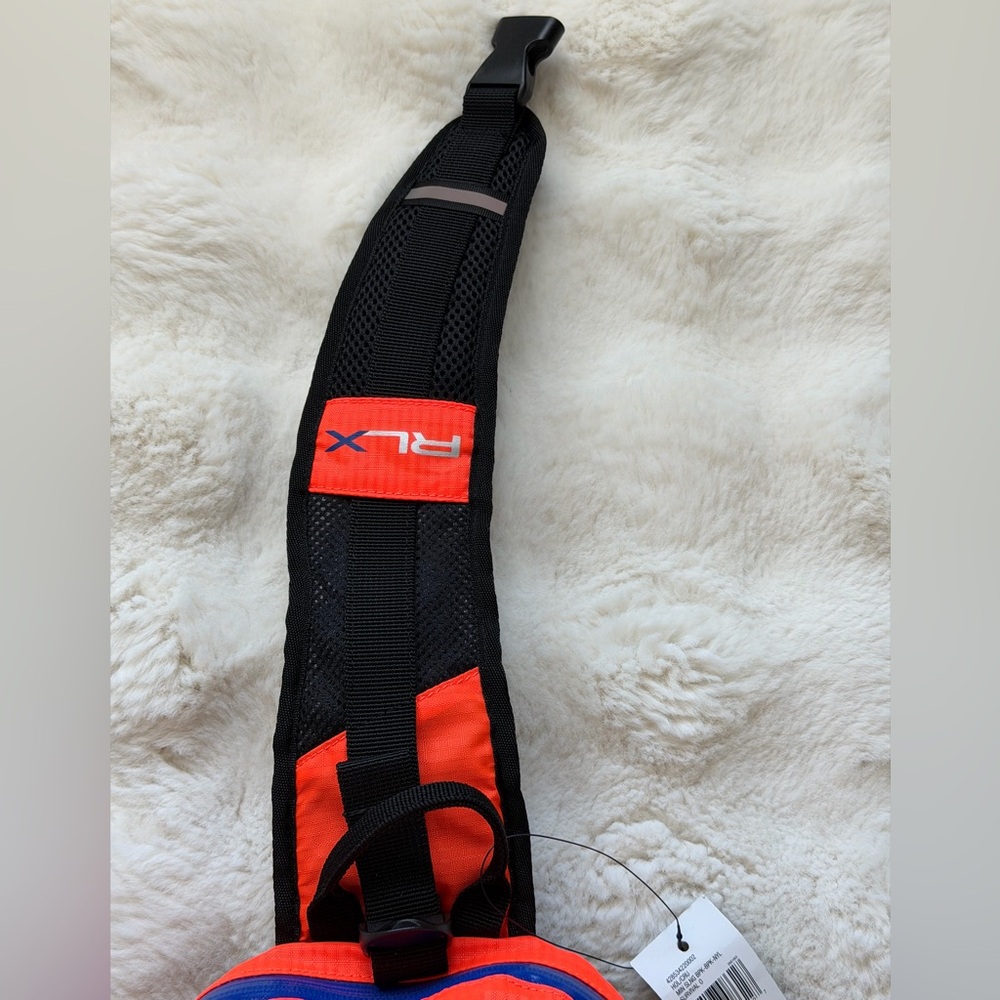 Outdoor RLX Ralph Lauren Mini Sling Bag Backpack Neon Orange Hiking Gym Travel - Picture 8 of 16